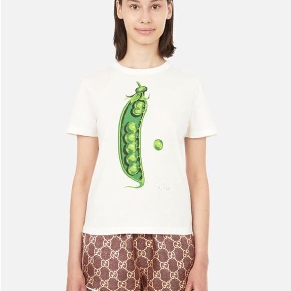 Gucci x Ken Scott NWT Pea Print T Shirt XS - Picture 2 of 13